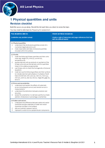 Cambridge International AS/A Level Physics Study and Revision Guide Third  Edition Boost eBook